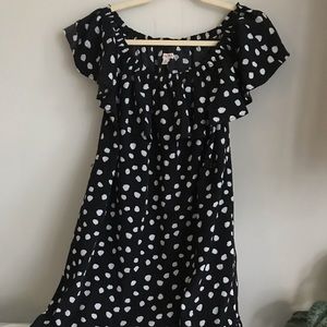 Polka dotted B/W Dress